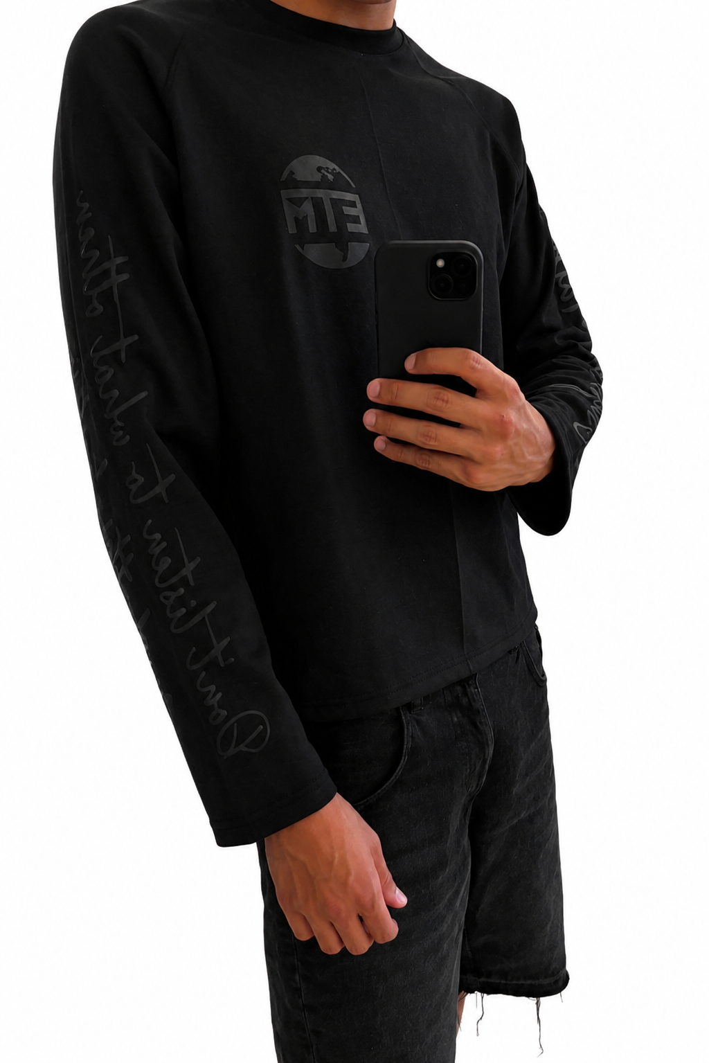 Black on black long sleeve