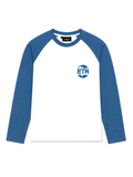Baby blue and white long sleeve