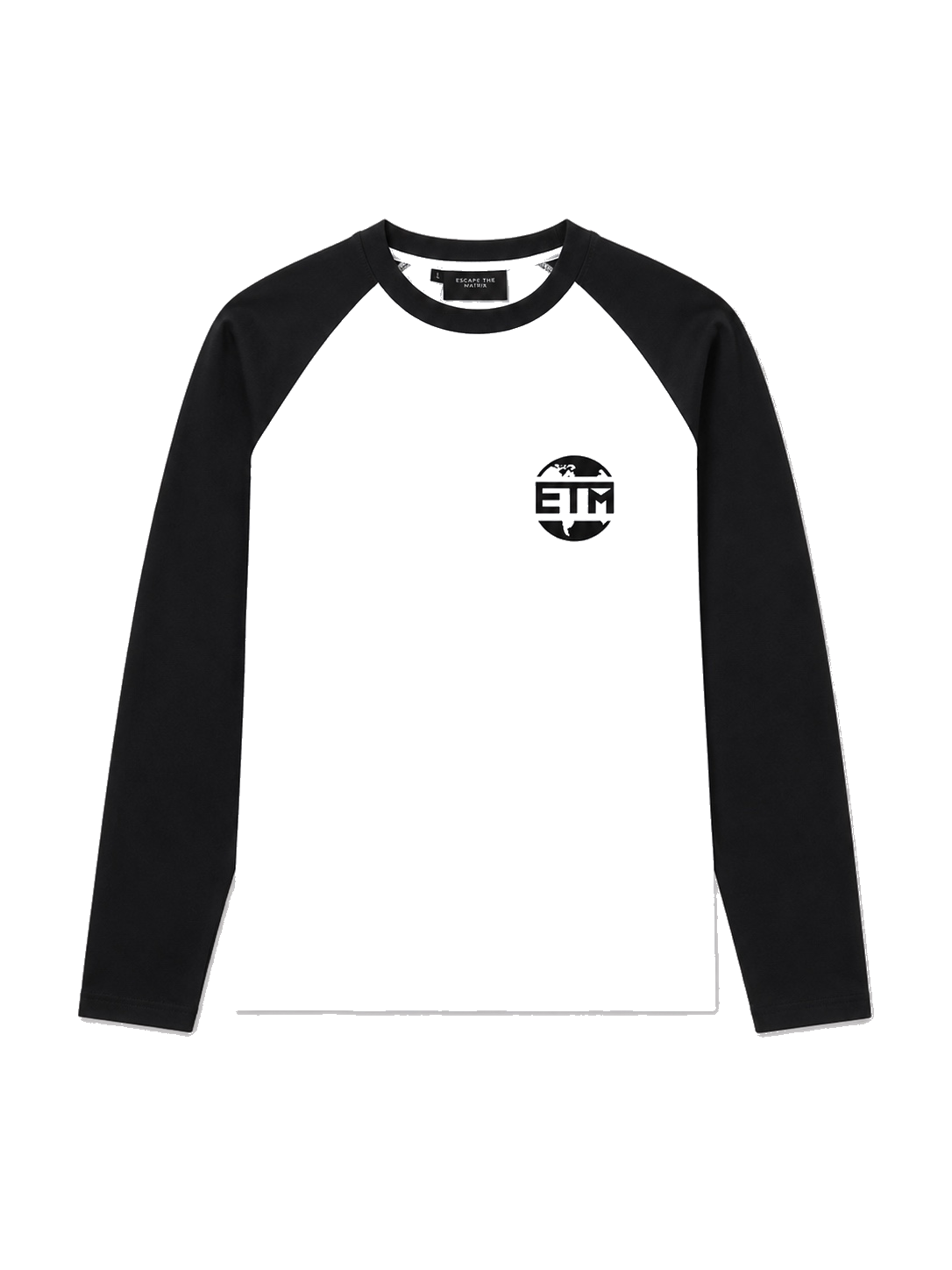 Black and white long sleeve