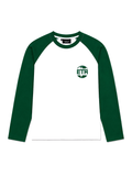 Green and white long sleeve