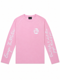 White on Pink Long sleeve