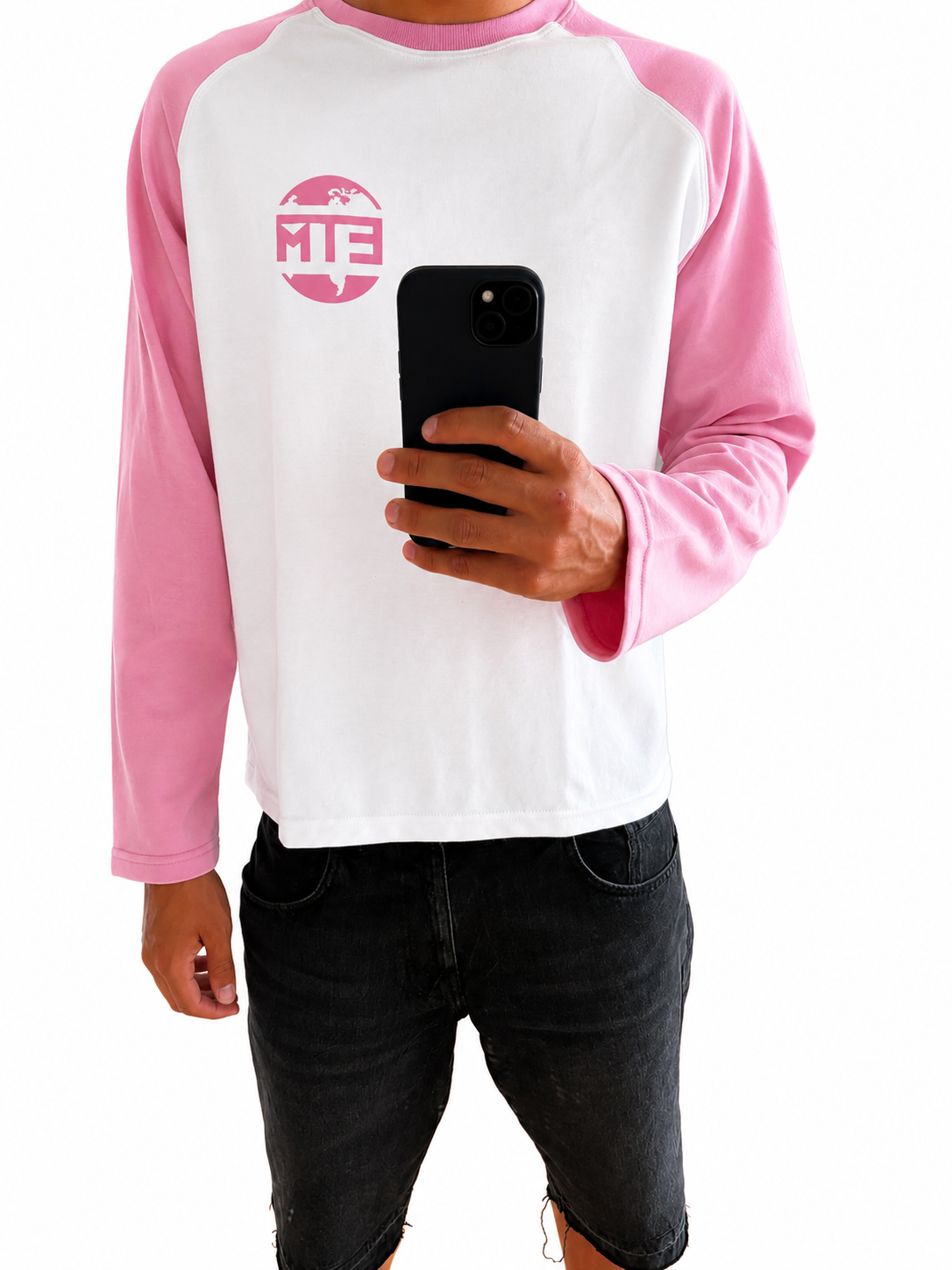 Pink and white long sleeve