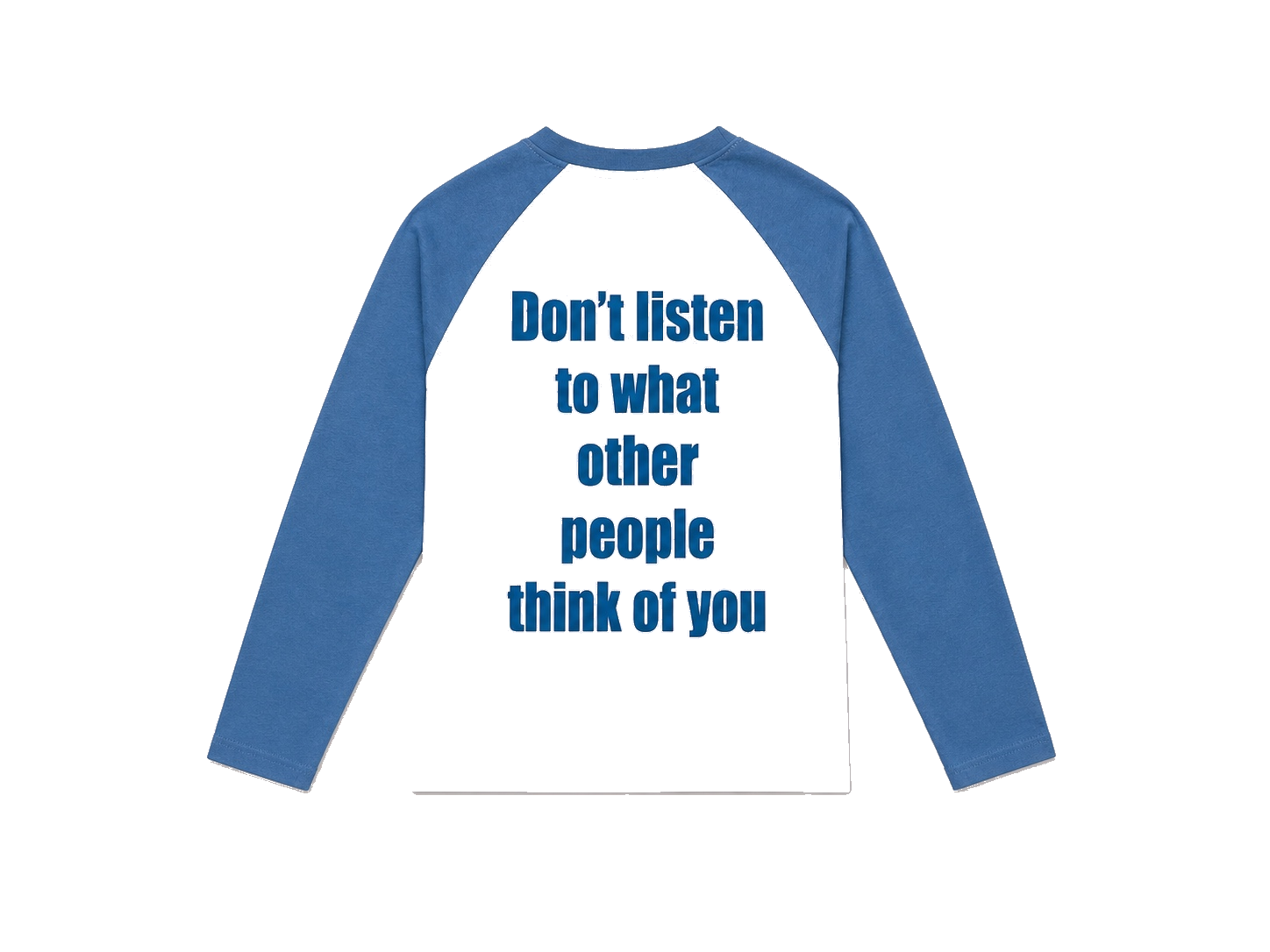 Baby blue and white long sleeve