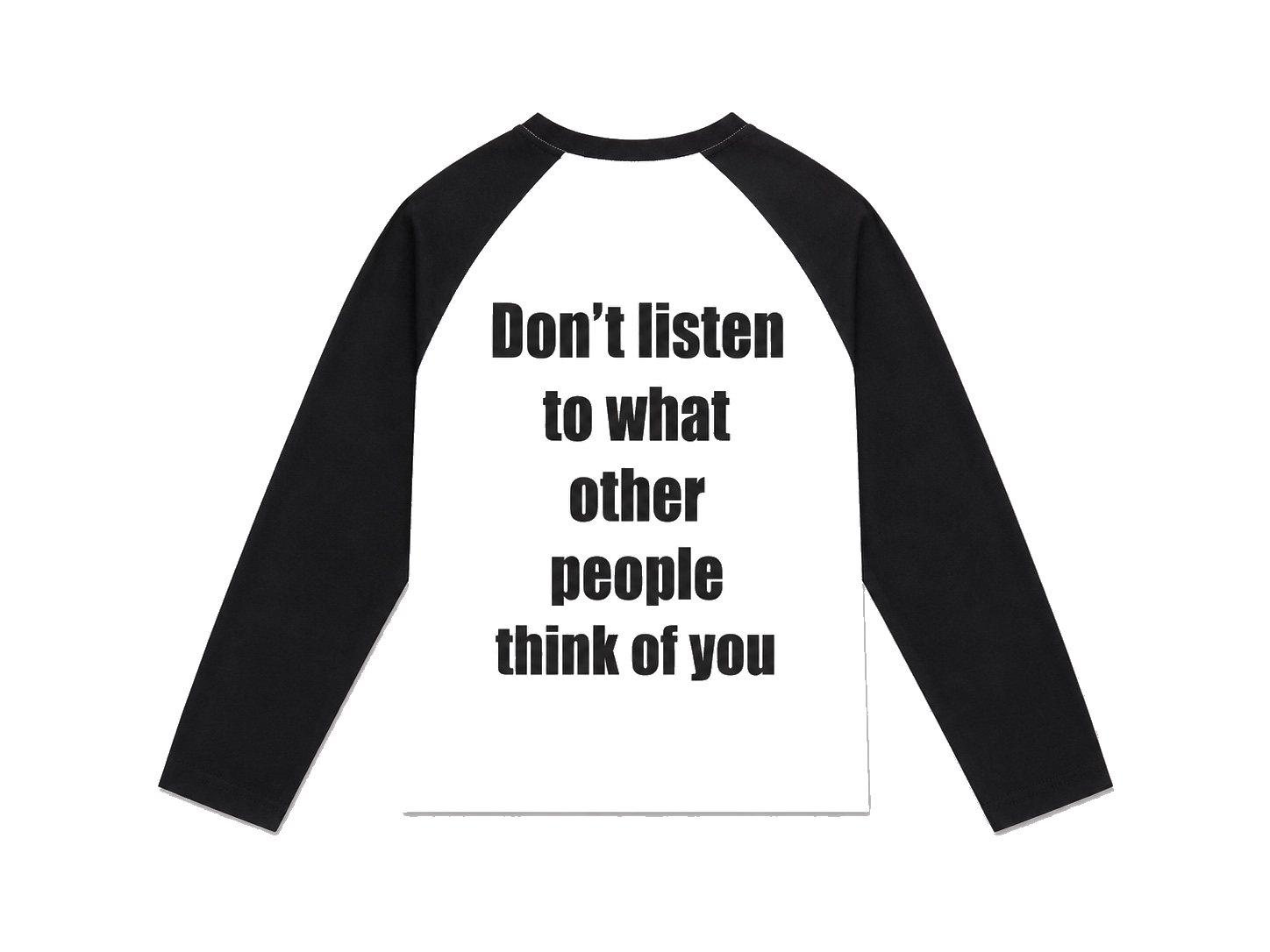 Black and white long sleeve