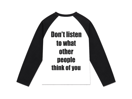 Black and white long sleeve